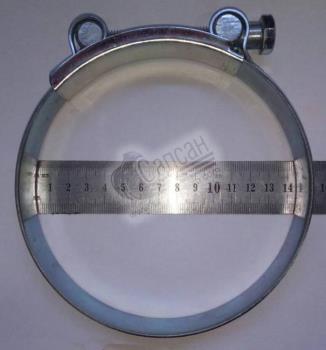 Хомут силовий бiлий оцинкований 131-139мм 131-139мм