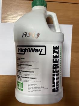 Антифриз HighWay концентрат зелений 3,78 л 701493
