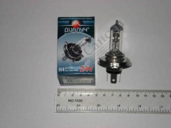 Лампа фари (Дiалуч) 24V 75/70W P43T (H4) 24704