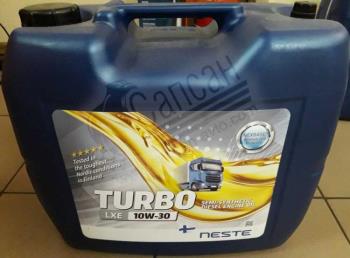Масло моторне напiвсинтетика Neste Turbo LXE(API CI-4) 10W30 20л.