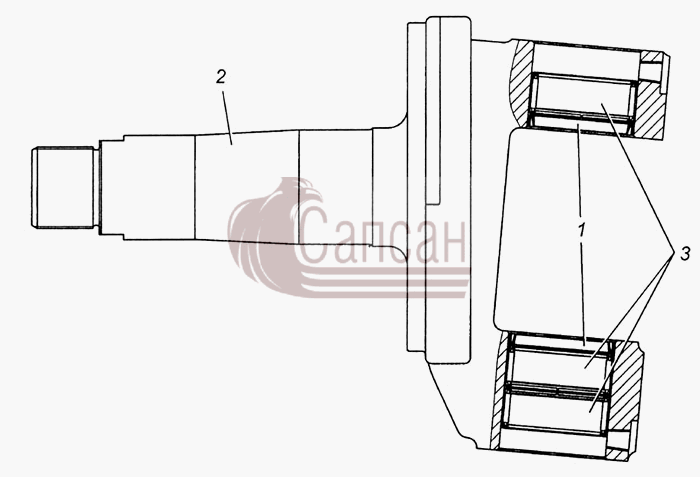 Кулак поворотный в сборе 4308-3001012КамАЗ 4308