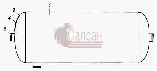 Ресивер в сборе 53205-3513015КамАЗ 4308