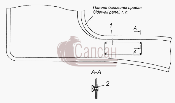Установка заводской таблички 5320-3904001КамАЗ 4308