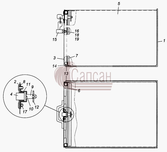 Ящик инструментальный в сборе 6520-3919015КамАЗ 4308
