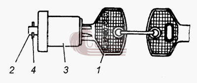 Кнопка наружная с ключами в сборе 6520-6105335КамАЗ 4308