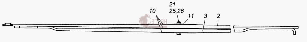 Рессора передняя в сборе 4308-2902012-10КамАЗ 4308