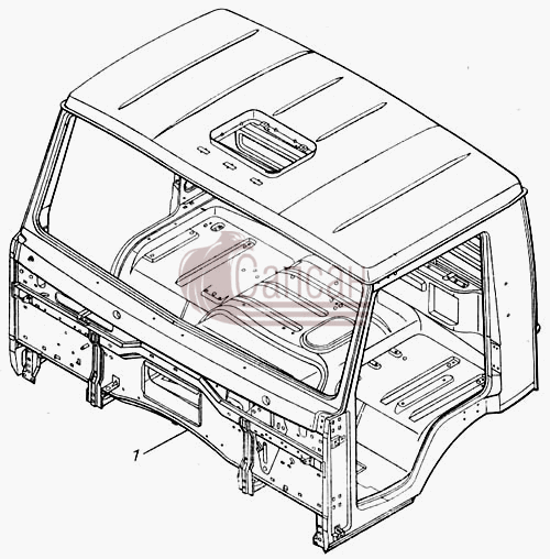 Кабина (сварка) 4310-5000020КамАЗ 43101