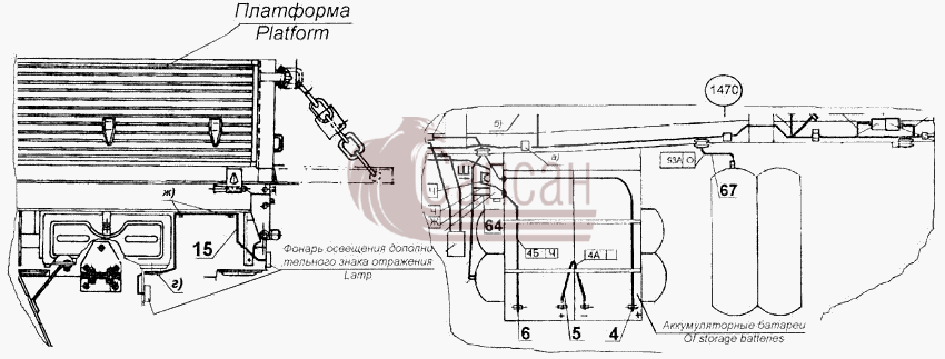 Установка проводов на шассиКамАЗ 43118