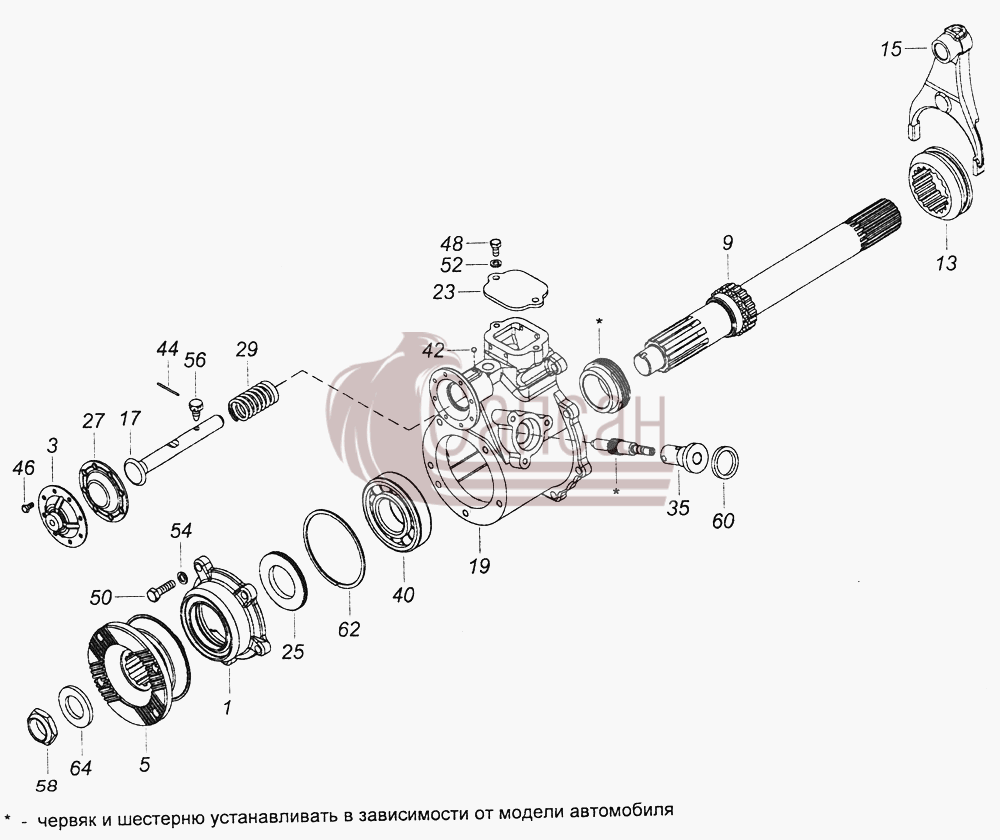 65111-1802230-10 Картер привода переднего мостаКамАЗ-43261 (Евро-1, 2)