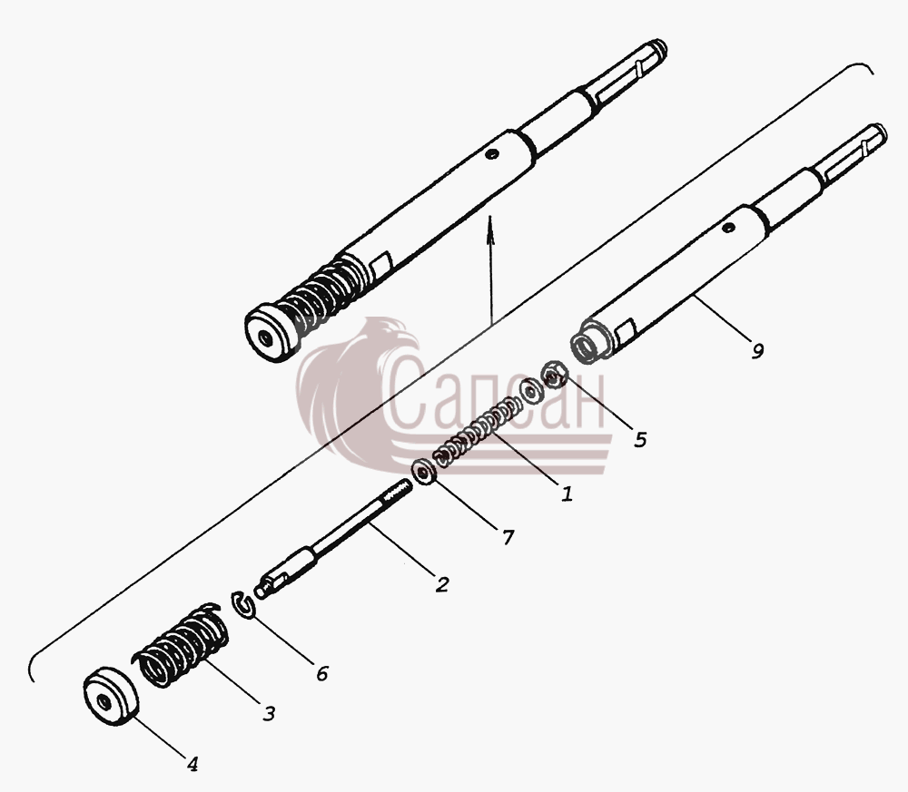 4310-1803022-10 Шток включения низшей передачиКамАЗ-43261 (Евро-1, 2)