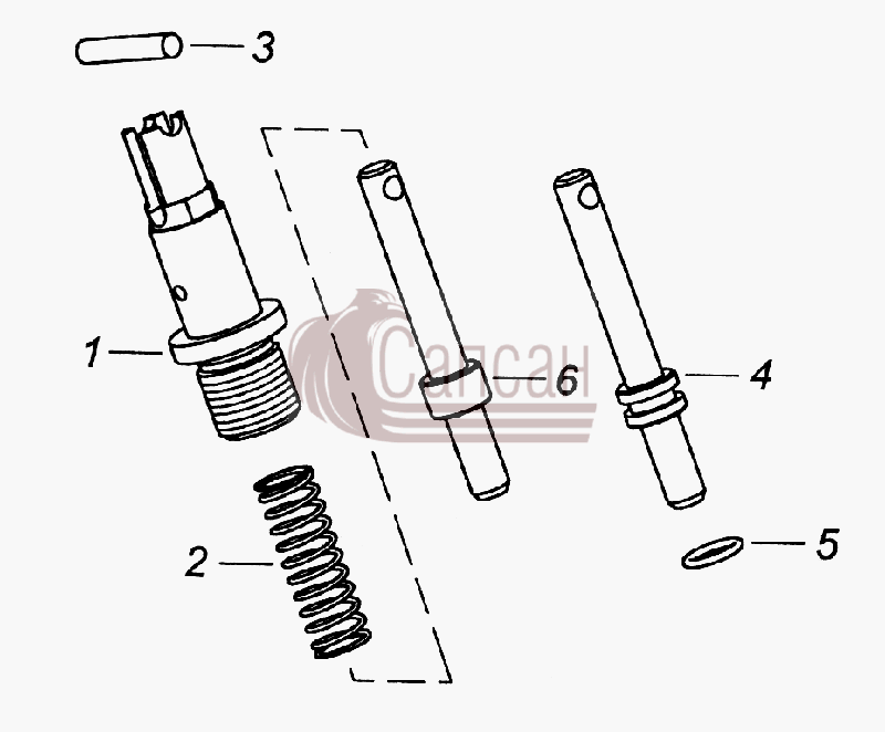 740.1005440 Фиксатор маховикаКамАЗ-43261 (Евро-1, 2)