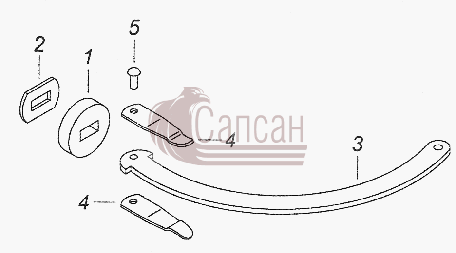 5320-6106083 Ограничитель двериКамАЗ-43261 (Евро-1, 2)