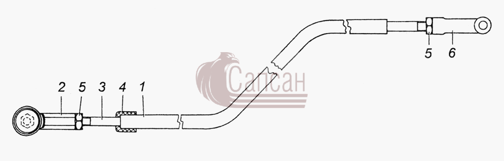 54115-1108040 Толкатель в сбореКамАЗ 4350 4х4