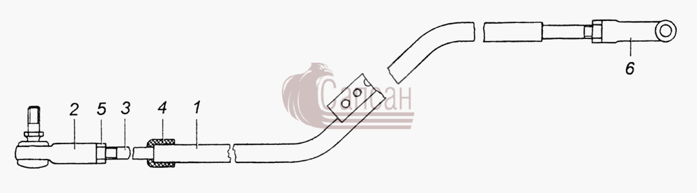 6520-1108040 Толкатель в сбореКамАЗ 6350 8х8