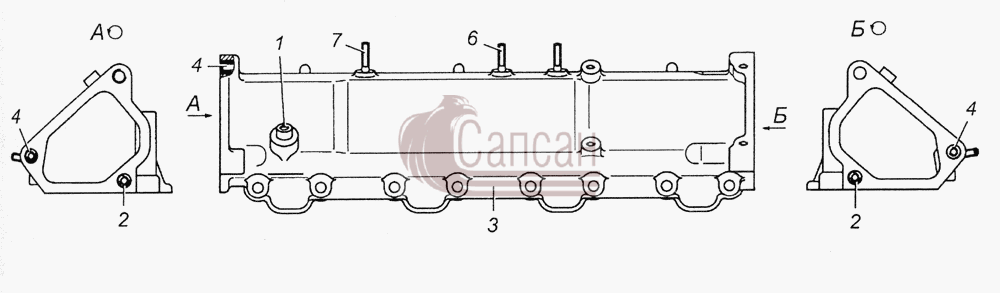 7406.1115012-40 Коллектор впускной правый в сбореКамАЗ 5350 6х6
