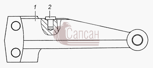 161.1722050 Вилка со штифтом в сбореКамАЗ 5350 6х6