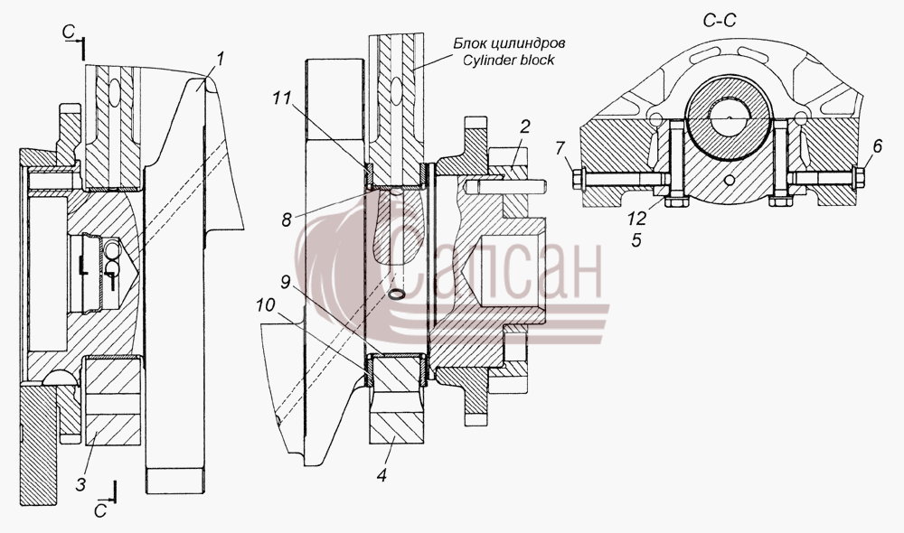 740.50-1005007 Установка коленчатого валаКамАЗ 5350 6х6