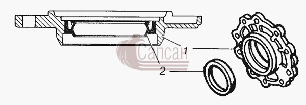 5320-2402050 Крышка стакана в сбореКамАЗ 53501 6х6