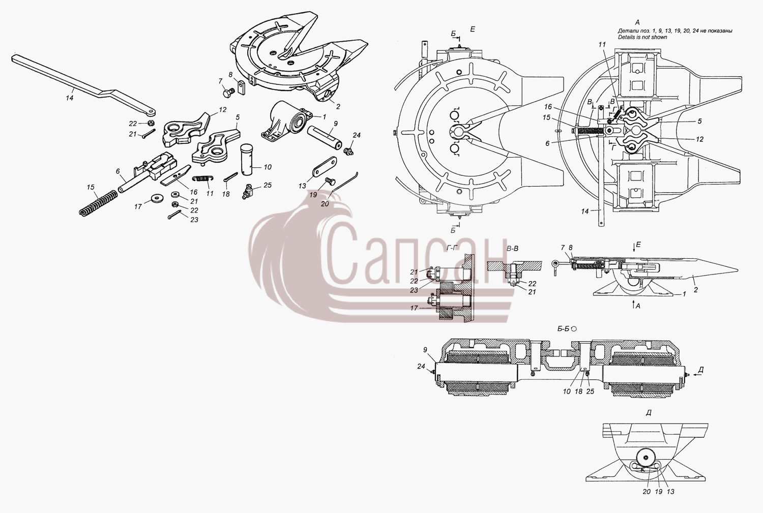 5410-2702010-01 Устройство седельноеКамАЗ 53501 6х6