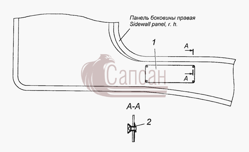 5320-3904001 Установка заводской табличкиКамАЗ 53501 6х6