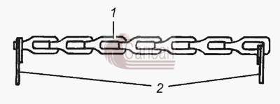 5320-1015160 Цепочка с кольцом в сбореКамАЗ 43501 4х4
