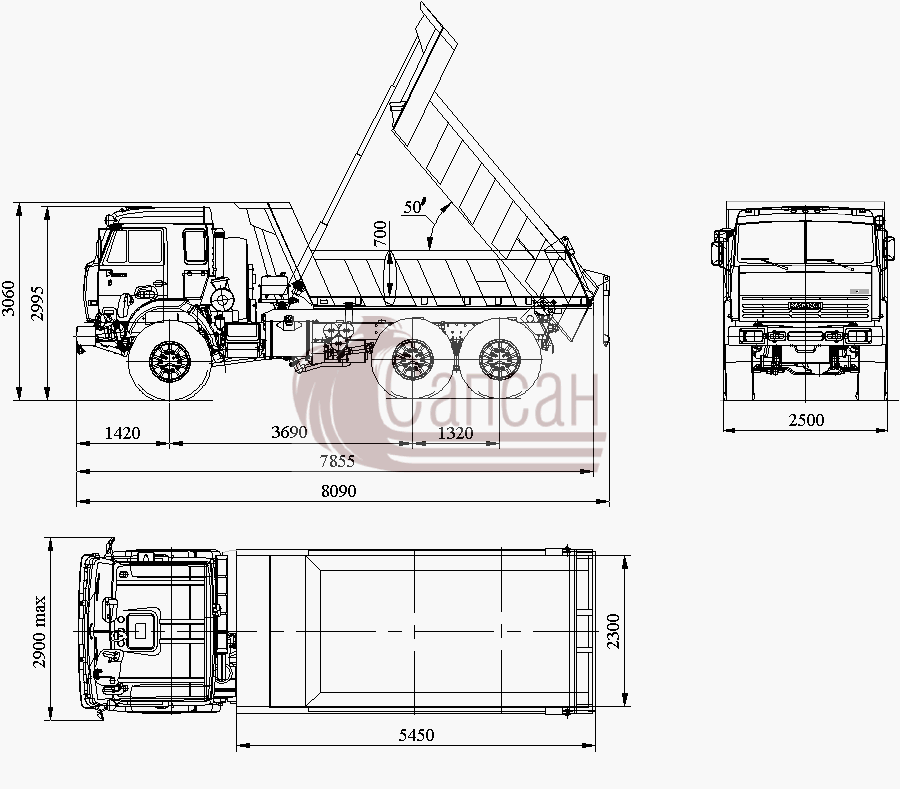 Автомобиль-самосвал со спальным местом КАМАЗ-45141-0000010КамАЗ-45141