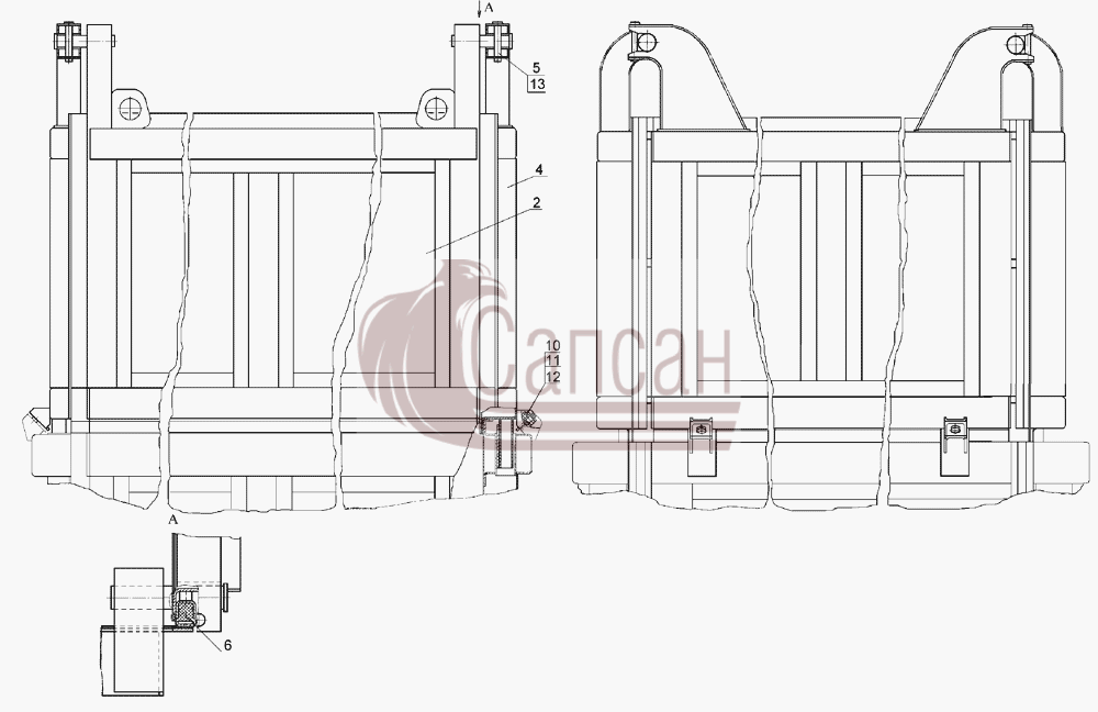 55102-8500012-40  Установка надставных бортовКамАЗ-45143