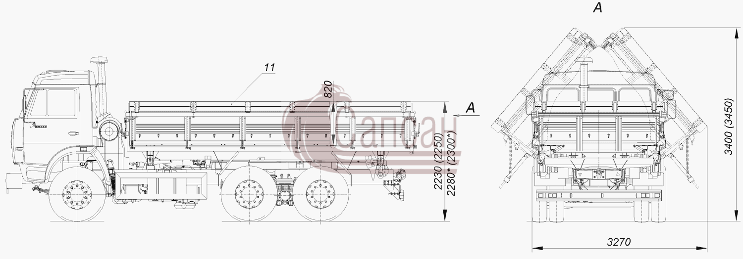45143-0000011-15 Автомобиль-самосвал КАМАЗ-45143КамАЗ-45143