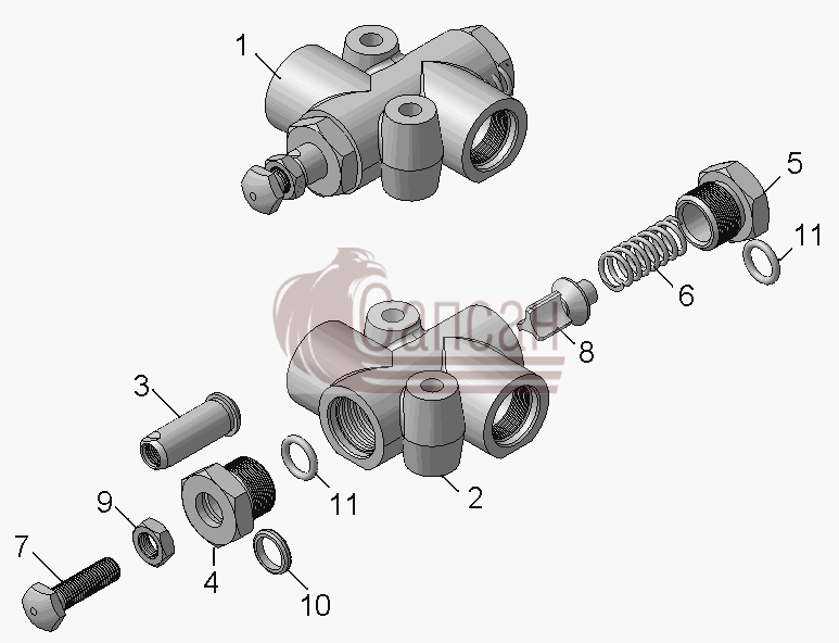 5511-8614010 Клапан ограничительныйКамАЗ-45143