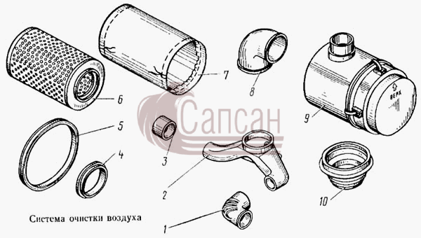 Система очистки воздухаКамАЗ 5315