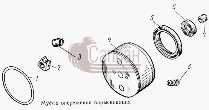 Муфта опережения впрыскиванияКамАЗ 5315