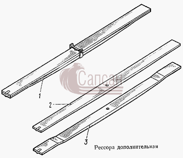 Рессора дополнительнаяКамАЗ 5315