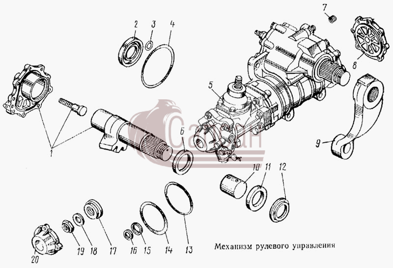Механизм рулевого управленияКамАЗ 5315