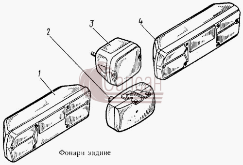 Фонари задниеКамАЗ 5315
