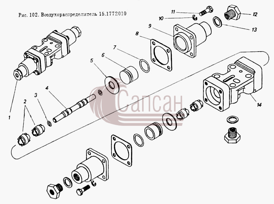 ВоздухораспределительКамАЗ 5410