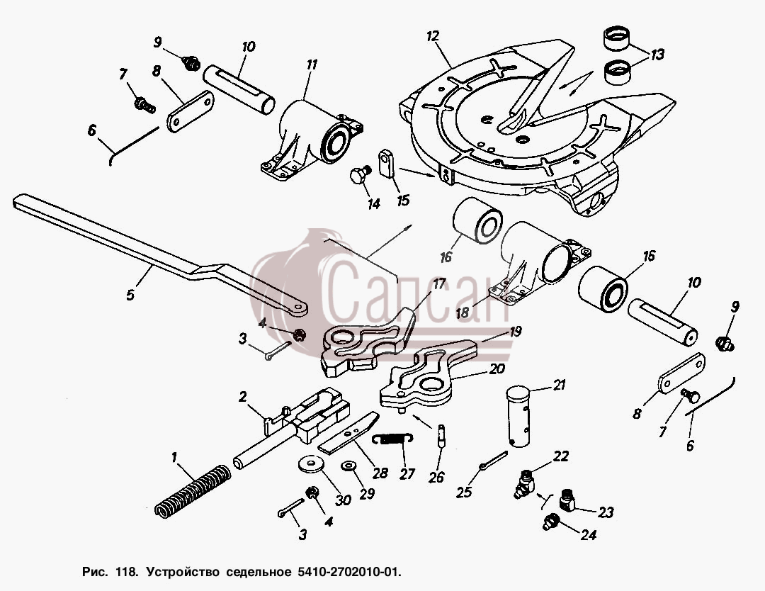 Устройство седельное 5410-2702010-01КамАЗ 5320