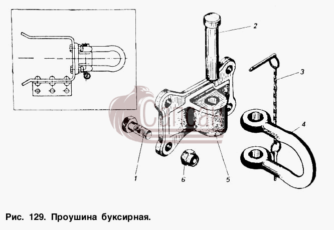 Проушина буксирнаяКамАЗ 5410