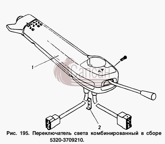 Переключатель света комбинированный в сбореКамАЗ 5320