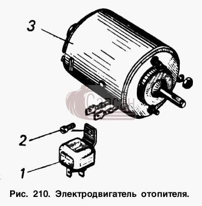 Электродвигатель отопителяКамАЗ 54112
