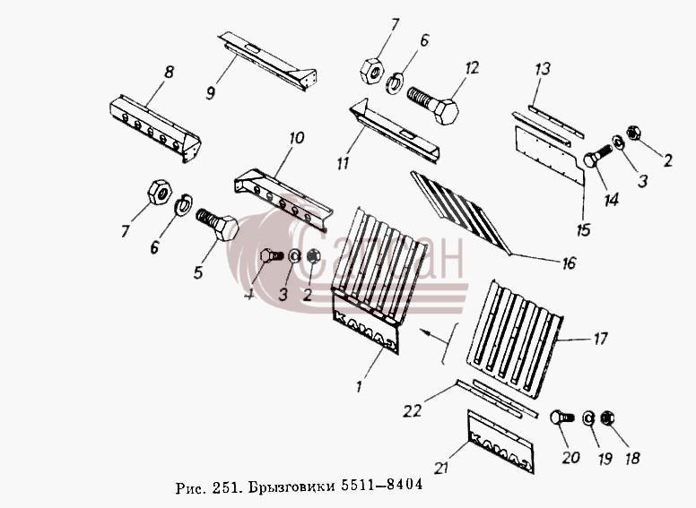 БрызговикиКамАЗ 5410