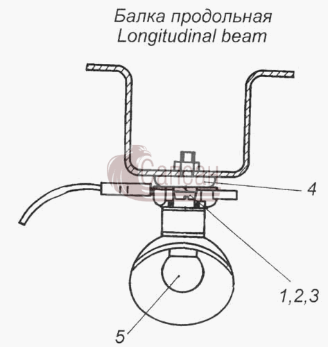 Установка подкапотной лампыКамАЗ 5360