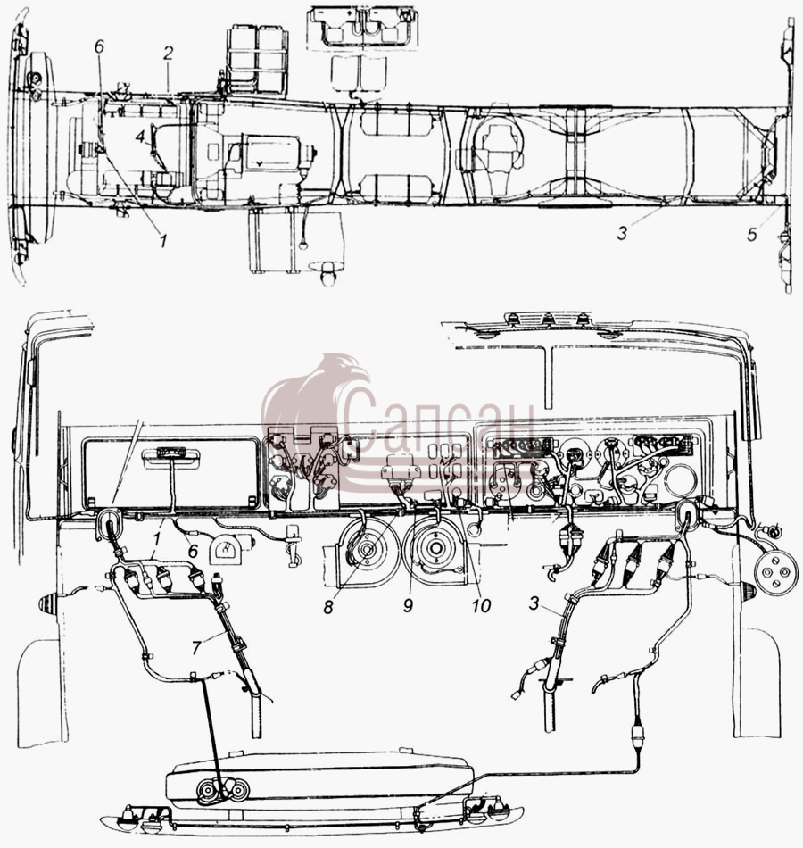 ЭлектропроводаКамАЗ 65115