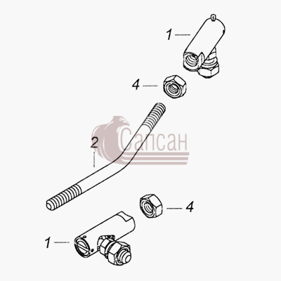 740.51-1108050 Тяга привода управления регуляторомКамАЗ 6522 (Euro-2, 3)
