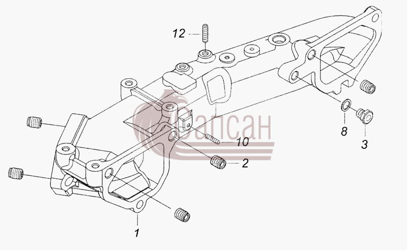 740.51-1115030 Патрубок соединительныйКамАЗ 6520 (Euro-2, 3)