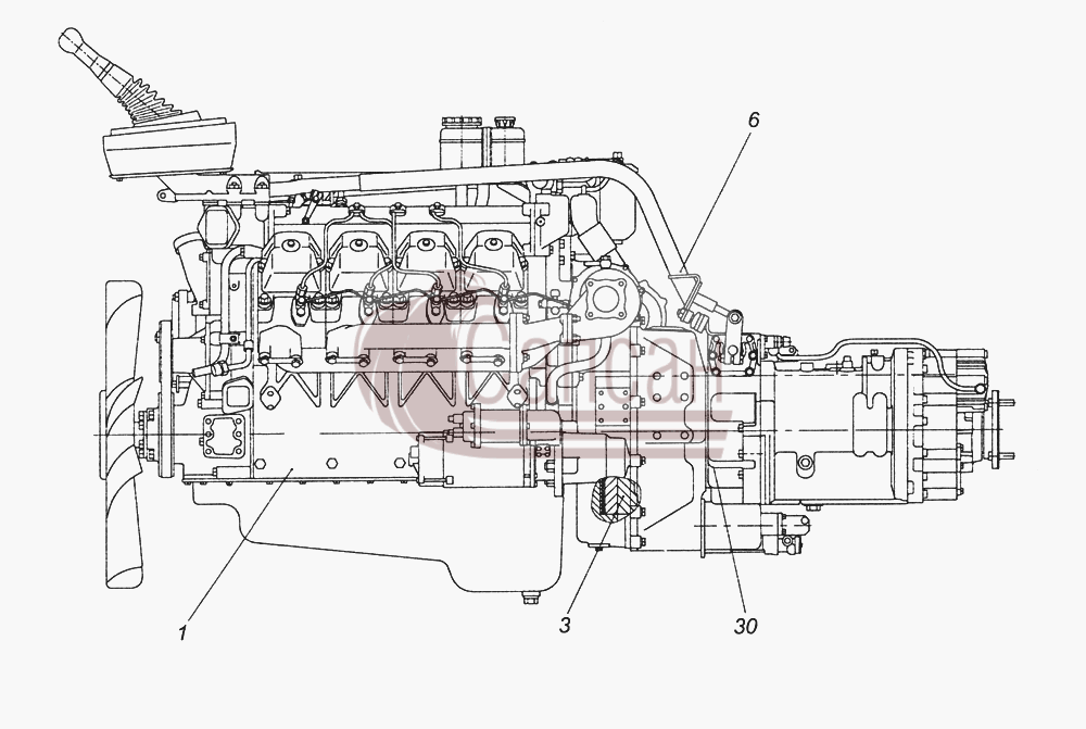 740.60-1000300-91 Агрегат силовойКамАЗ 6520 (Euro-2, 3)