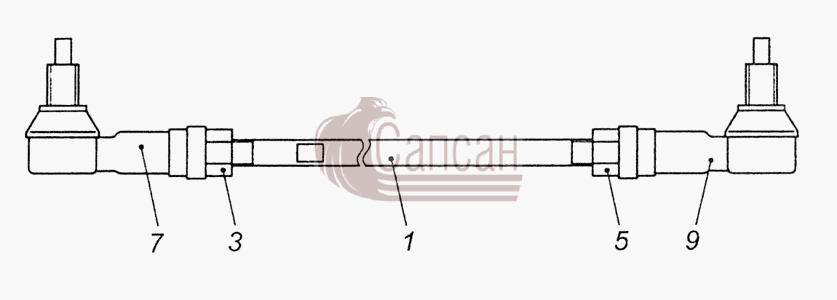 6460-1703520 Тяга реактивнаяКамАЗ 6520 (Euro-2, 3)