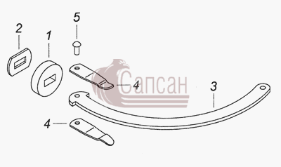 5320-6106083 Ограничитель двериКамАЗ 6522 (Euro-2, 3)