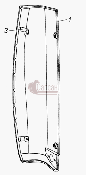 65115-8415011 ОбтекательКамАЗ 6520 (Euro-2, 3)