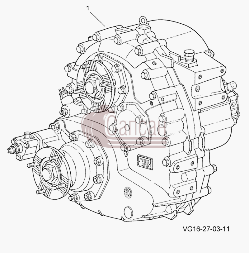 Раздаточная коробка 1600/300КамАЗ 6520 (Euro-2, 3)