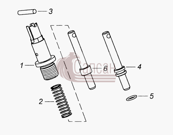 740.1005440 Фиксатор маховикаКамАЗ 6522 (Euro-2, 3)